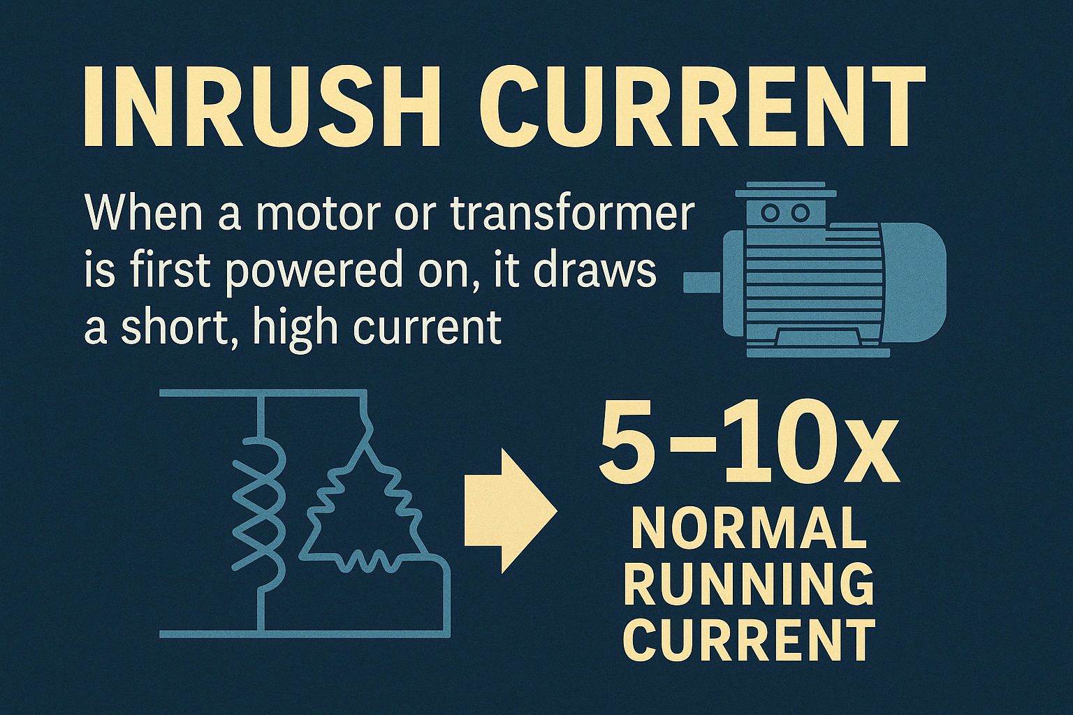 Understanding Inrush Current in Motors and Transformers